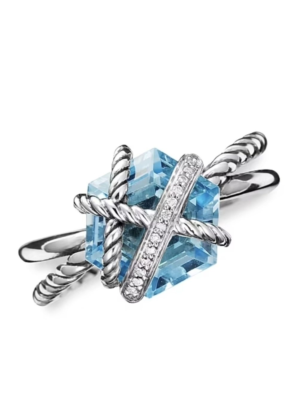 David Yurman Cable Wrap Ring Size 8